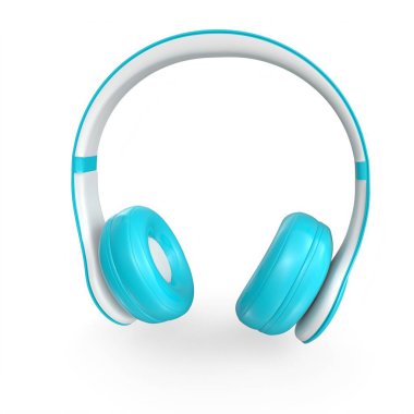 Beyaz arka plan üzerinde izole kulaklık