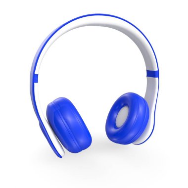 Beyaz arka plan üzerinde izole kulaklık