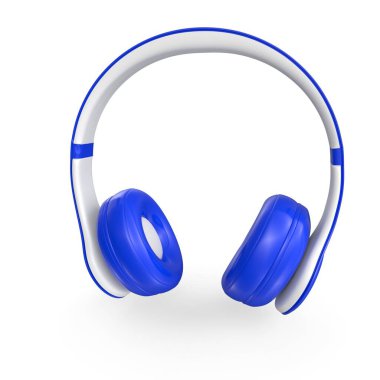 Beyaz arka plan üzerinde izole kulaklık