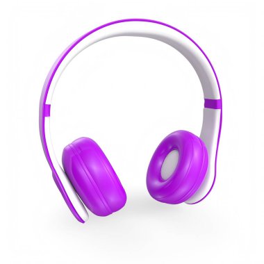 Beyaz arka plan üzerinde izole kulaklık