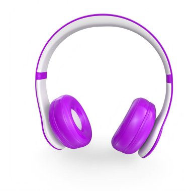 Beyaz arka plan üzerinde izole kulaklık