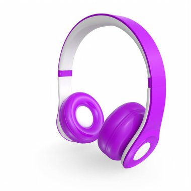 Beyaz arka plan üzerinde izole kulaklık