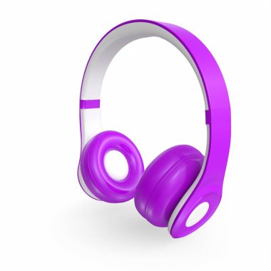 Beyaz arka plan üzerinde izole kulaklık