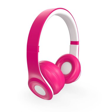 Beyaz arka plan üzerinde izole kulaklık