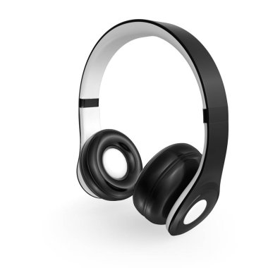 Beyaz arka plan üzerinde izole kulaklık