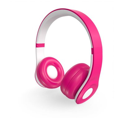 Beyaz arka plan üzerinde izole kulaklık