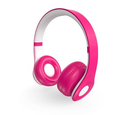 Beyaz arka plan üzerinde izole kulaklık