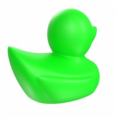 Black duck isolated on white background