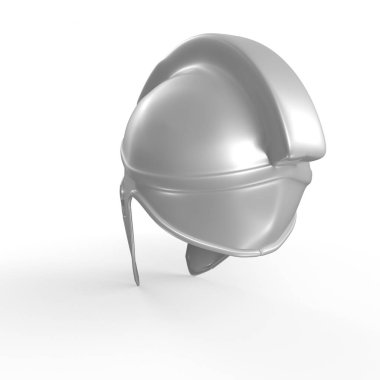 Spartan helmet isolated on white background