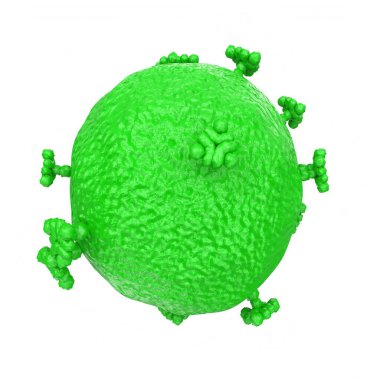 virus isolated on background