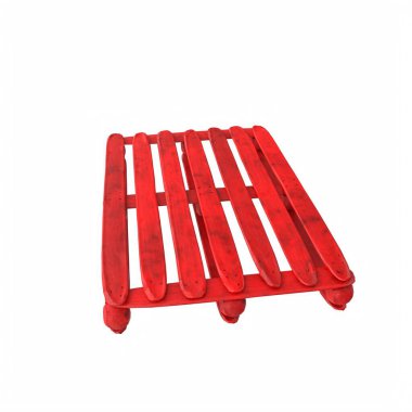 Wooden pallet isolated on background