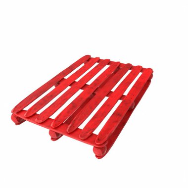 Wooden pallet isolated on background