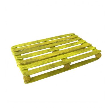 Wooden pallet isolated on background