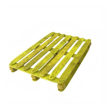 Wooden pallet isolated on background