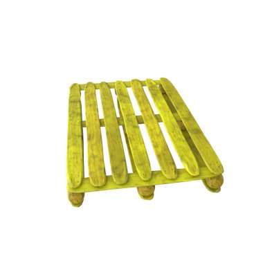 Wooden pallet isolated on background