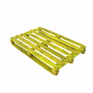 Wooden pallet isolated on background