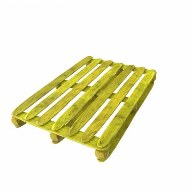 Wooden pallet isolated on background