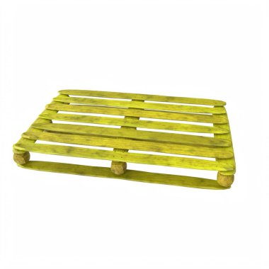 Wooden pallet isolated on background