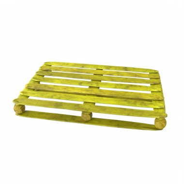 Wooden pallet isolated on background