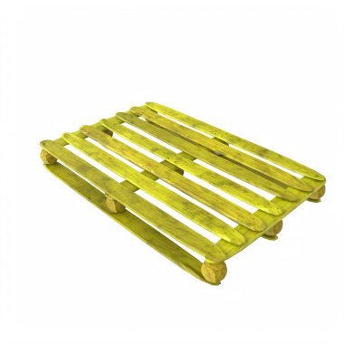 Wooden pallet isolated on background