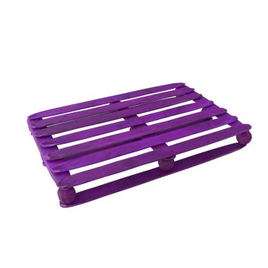 Wooden pallet isolated on background