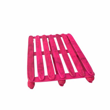 Wooden pallet isolated on background