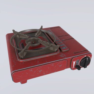 Beyaz arkaplandaki mutfak aletlerinin dikey görüntüsü