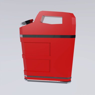 benzin bidonu izole üzerinde beyaz arka plan