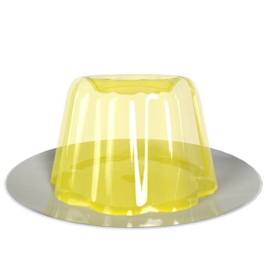 Beyaz arka plan üzerinde izole jöle