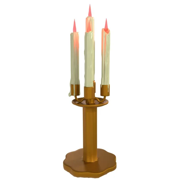 Candle isolated on white background