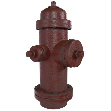 Yangın musluğu beyaz arka planda izole edilmiş. Yüksek kalite 3d illüstrasyon