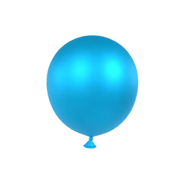 Mavi Balon beyaz arka planda izole edilmiş. Yüksek kalite 3d illüstrasyon
