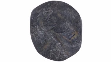 Beyaz arkaplanda kaya dönüşü