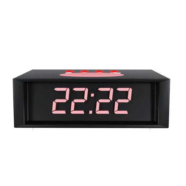 Alarm saati beyaz arkaplanda izole edildi