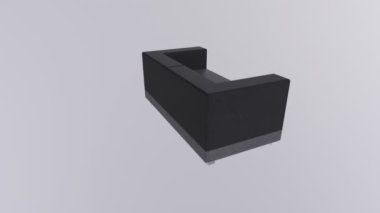 Beyaz arka planda izole edilmiş kanepe