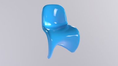 Beyaz arkaplanda izole edilmiş sandalye