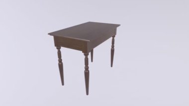 Beyaz arka planda izole edilmiş beyaz bir yatağın 3 boyutlu görüntüsü