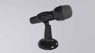 Beyaz arka planda izole edilmiş kablosuz kulaklığın 3 boyutlu görüntüsü