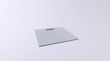 Beyaz arkaplanda boş bir takvimin 3 boyutlu görüntüsü,