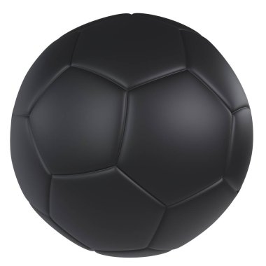 Gerçekçi bir siyah futbol topu desenli panellerini ve klasik tasarımı sergiler.