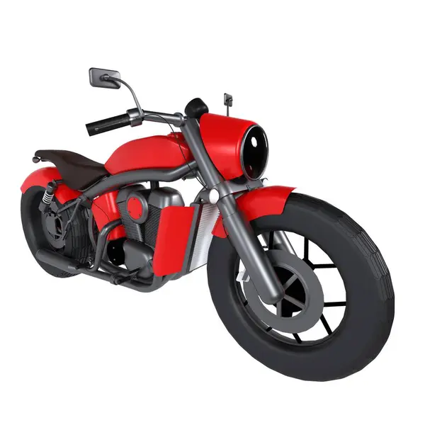 stock image This artwork features a stylized red motorcycle with innovative design elements.