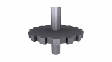 Tornavida beyaz arkaplanda izole edildi