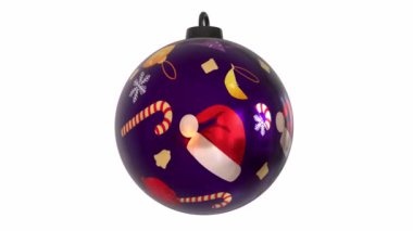 Beyaz arkaplanda 3 boyutlu bir noel ağacı görüntüsü