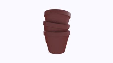 Ot beyaz arkaplanda döngü içinde dönüyor