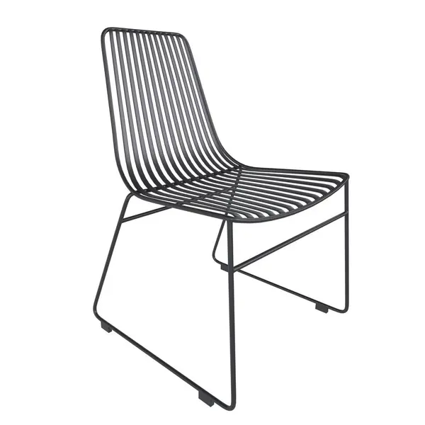 Modern sandalye ikonu. Siyah arkaplan beyaz vektör illüstrati üzerinde izole edildi