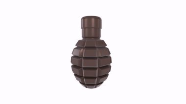 El bombasıyla. Beyaz arka planda izole edilmiş. 3d illüstrasyon.