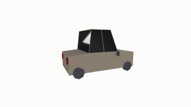 Blender uygulamasından alınan ev alanı oluşturma sonuçlarının 3 boyutlu tasarımı. 3D ev illüstrasyonu