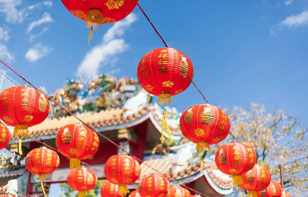 Linterna Año Nuevo Chino Zona Chinatown — Foto de Stock