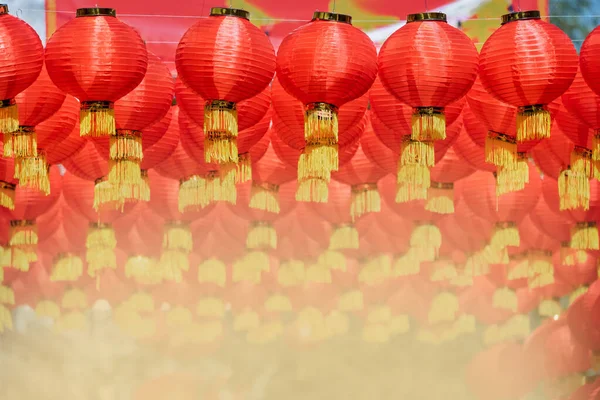 Lanterna Ano Novo Chinês Área Chinatown — Fotografia de Stock