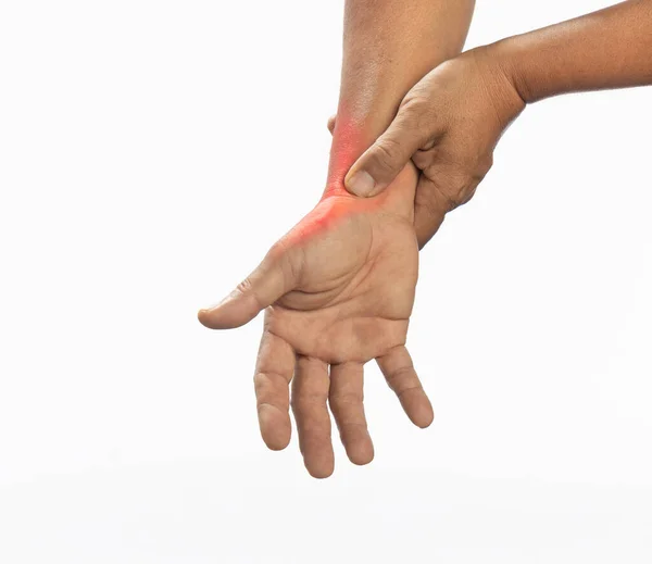 Quervain Pain Base Thumb Swelling Inflammation Tendon Thumb Wrist Hurt — Foto Stock